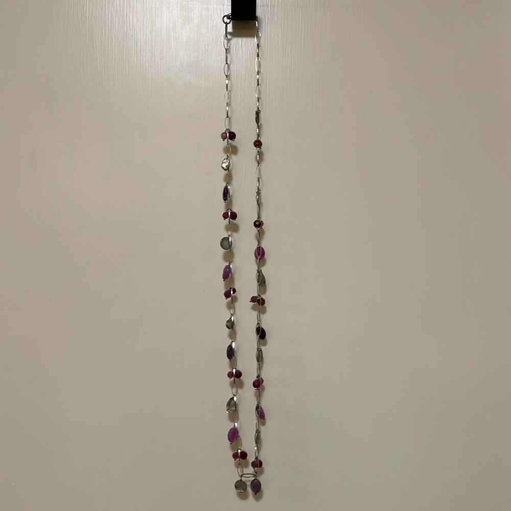 JJill Pink and purple Chain Necklace